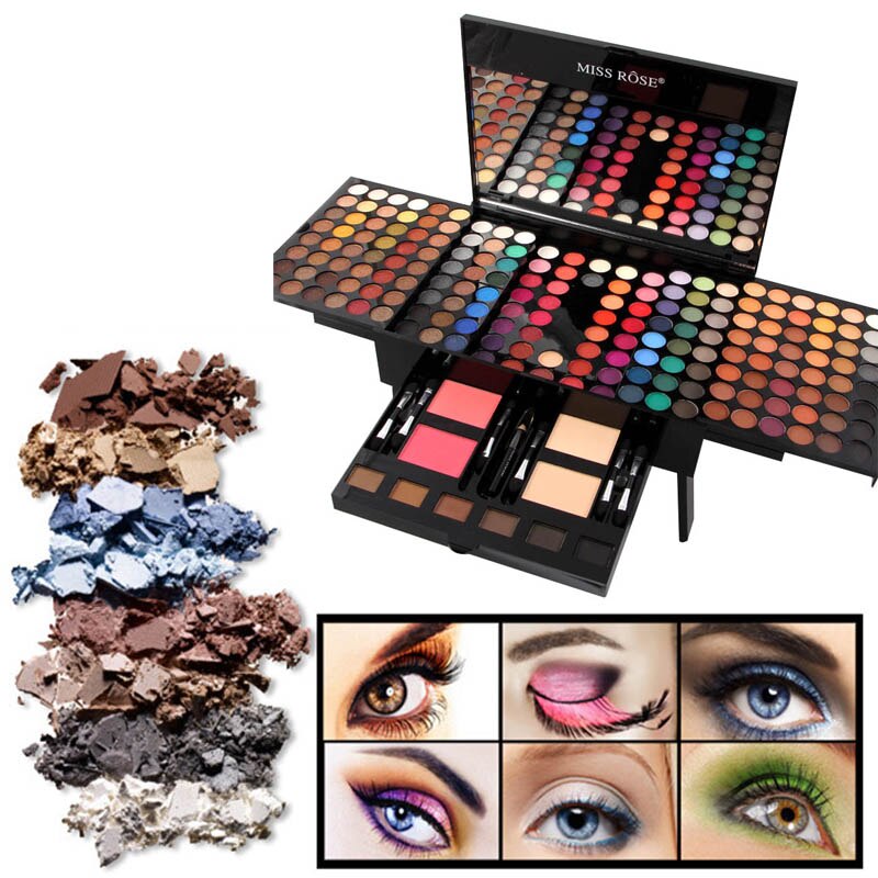 180 Colors Eyes Shadow Blush Set — Piano-Shaped Makeup Palette