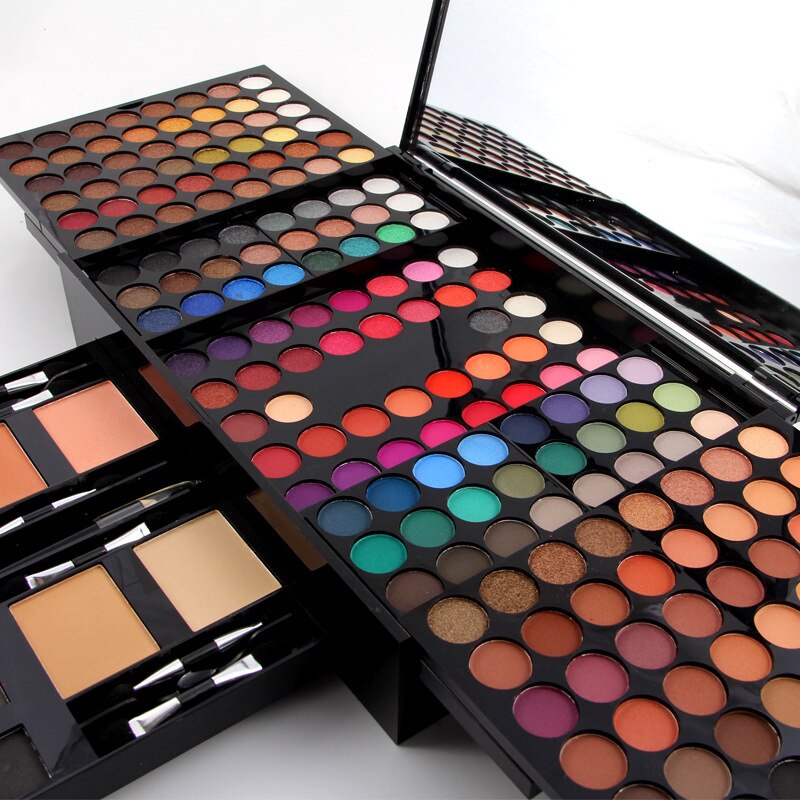 180 Colors Eyes Shadow Blush Set — Piano-Shaped Makeup Palette